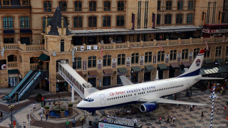 The Boeing 737-300, charged