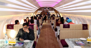 The Boeing 737-300, charged
