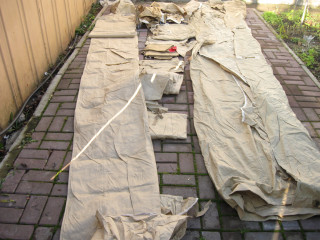 Set of covers for Mi-2 helicopter