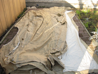 Set of covers for Mi-2 helicopter