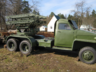 BM-13 "Katyusha" on the basis of the Studebaker