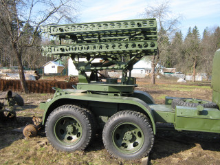 BM-13 "Katyusha" on the basis of the Studebaker