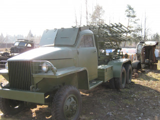 BM-13 "Katyusha" on the basis of the Studebaker