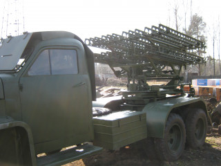 BM-13 "Katyusha" on the basis of the Studebaker