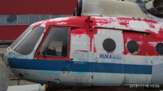Mi-8 helicopter on a pedestal