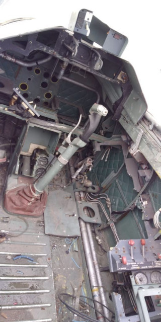The cockpit of the L-39 aircraft