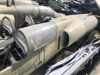 The cockpit of the L-39 aircraft