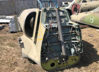The cockpit of the L-39 aircraft