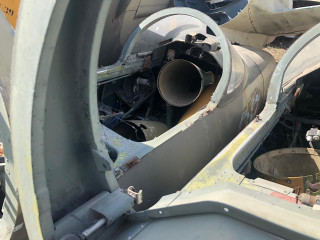 The cockpit of the L-39 aircraft