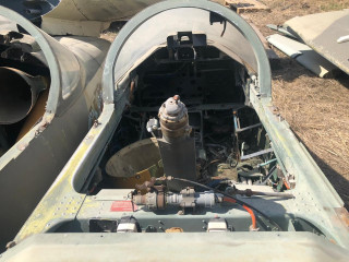 The cockpit of the L-39 aircraft