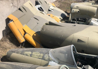 The cockpit of the L-39 aircraft