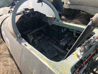 The cockpit of the L-39 aircraft