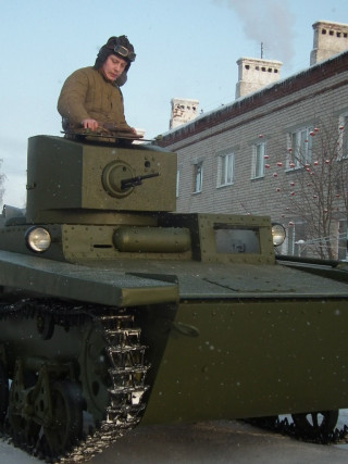 Tank T-37A, replica